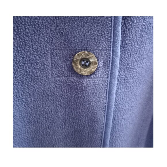 LL Bean Periwinkle Blue Long Fleece Sweater LG (T-359) - Picture 8 of 9